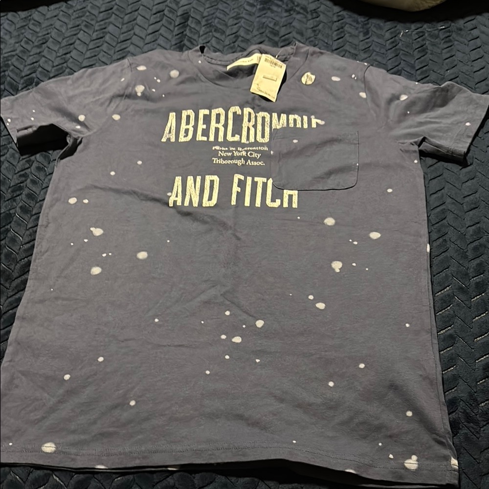 Abercrombie & Fitch Speckled Charcoal Tee